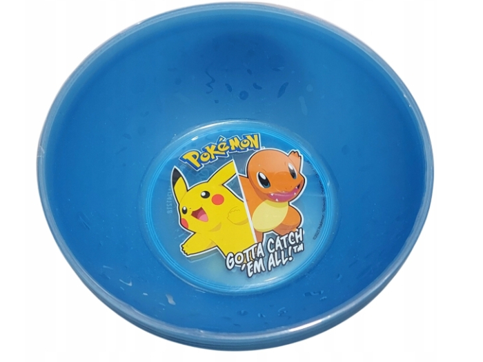Set 4 boluri plastic albastre reutilizabile Pokemon pentru copii – boluri rezistente, colorate, ușor de curățat [2]
