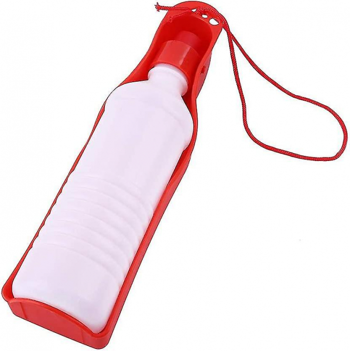 Sticlă de apă cu bol de plastic pentru animale de companie [2]