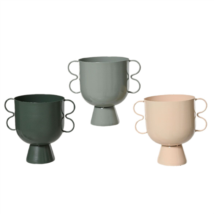 Vază Metalică Decorativă pentru Flori și Aranjamente Moderne [2]