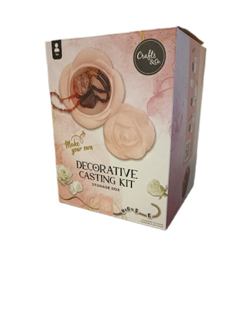 Hobby & DIY - Kit Creativ Turnare Gips pentru Cutii de Bijuterii – Set DIY Modelare și Decorare