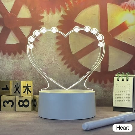 Cadouri - Note board transparent, în formă de inimă