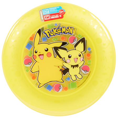 Articole pentru Petrecere  & Decoratiuni Party - Set 4 farfurii plastic reutilizabile Pokemon pentru copii – farfurii rezistente, ușor de curățat