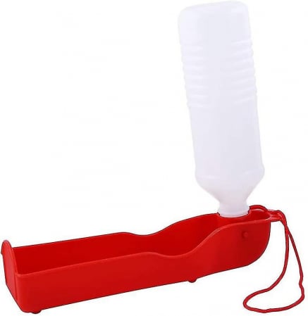 Produse pentru animale de companie - Sticlă de apă cu bol de plastic pentru animale de companie