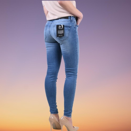 Blugi damă Light Blue Denim [5]