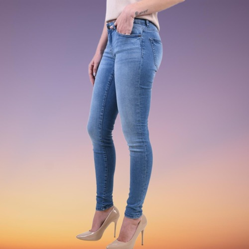 Blugi damă Light Blue Denim [2]