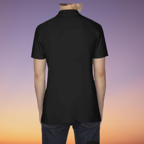 Tricou polo din pique dublu pentru barbati - Softstyle - Black [2]