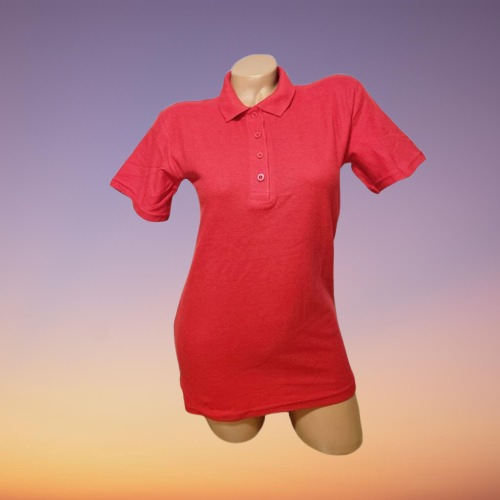 Tricou polo pentru dama dublu pique - RED [1]