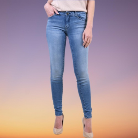 Imbrăcăminte damă - Blugi damă Light Blue Denim