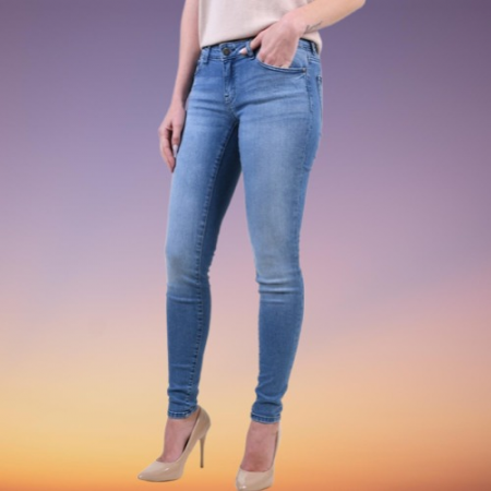 Blugi damă Light Blue Denim [2]