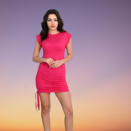 Imbrăcăminte damă - Rochie casual din bumbac subțire