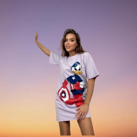 Imbrăcăminte damă - Rochie dama bumbac Donalt Duck