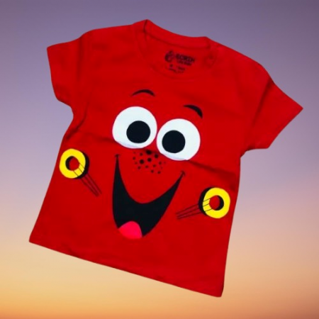 Imbrăcăminte copii - Tricou baieti bumbac - rosu