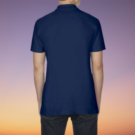 Tricou polo din pique dublu pentru barbati - Softstyle - Navy [1]