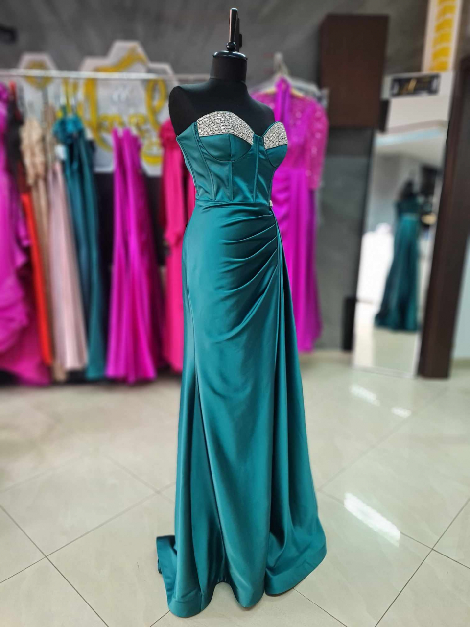 Rochie Eleganta Sirena - Emerald Green [5]