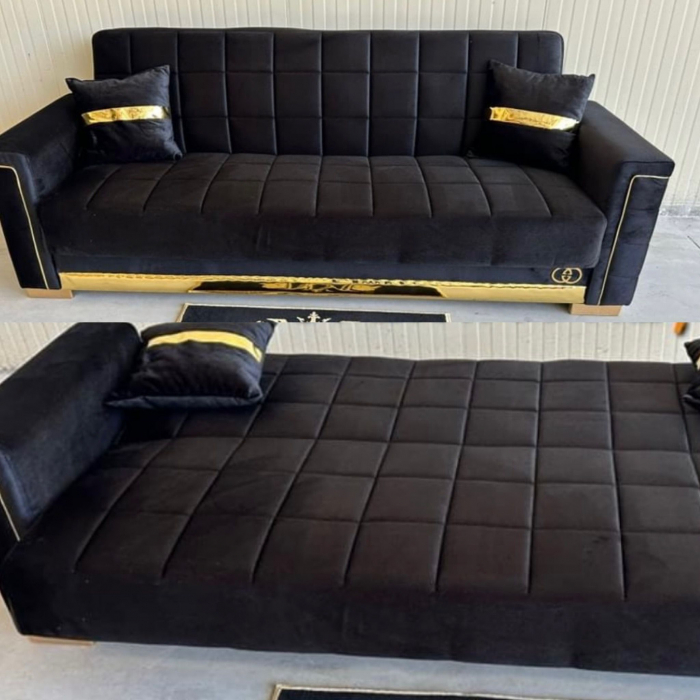 CANAPEA CATIFEA NEGRU [1]