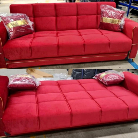 Mobilier - CANAPEA CATIFEA ROSU