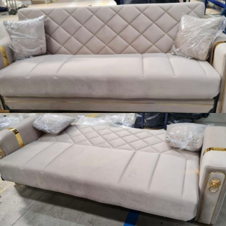 Mobilier - CANAPEA CATIFEA CREM