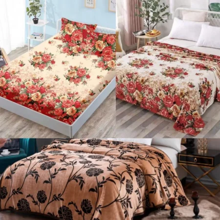 DORMITOR - OFERTA TRIO: HUSA Finet+2 PATURI Cocolino