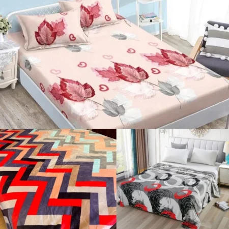 DORMITOR - OFERTA TRIO: HUSA Finet+2 PATURI Cocolino