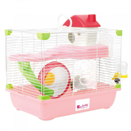 Custi si Accesorii - Cusca pentru Rozatoare cu Accesorii, 29 x 22 x 30 cm Pink, K820