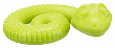 Jucarii pentru Recompense - Jucarie Snack-Snake, Termoplastic, 18 cm, Verde, 34950
