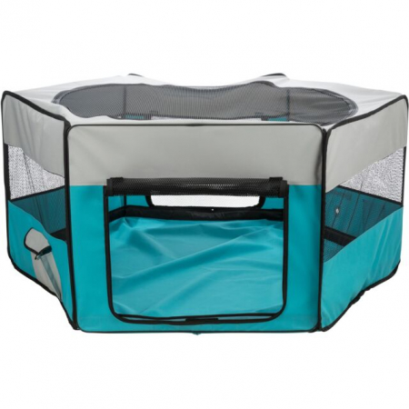 Custi si Accesorii - Kennel Tarc Nylon, 150 x 65 cm, Albastru/Gri, 64055