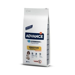 Advance Dog Sensitive 12 kg, hrana uscata caini cu intolerante digestive, cu somon si orez [1]