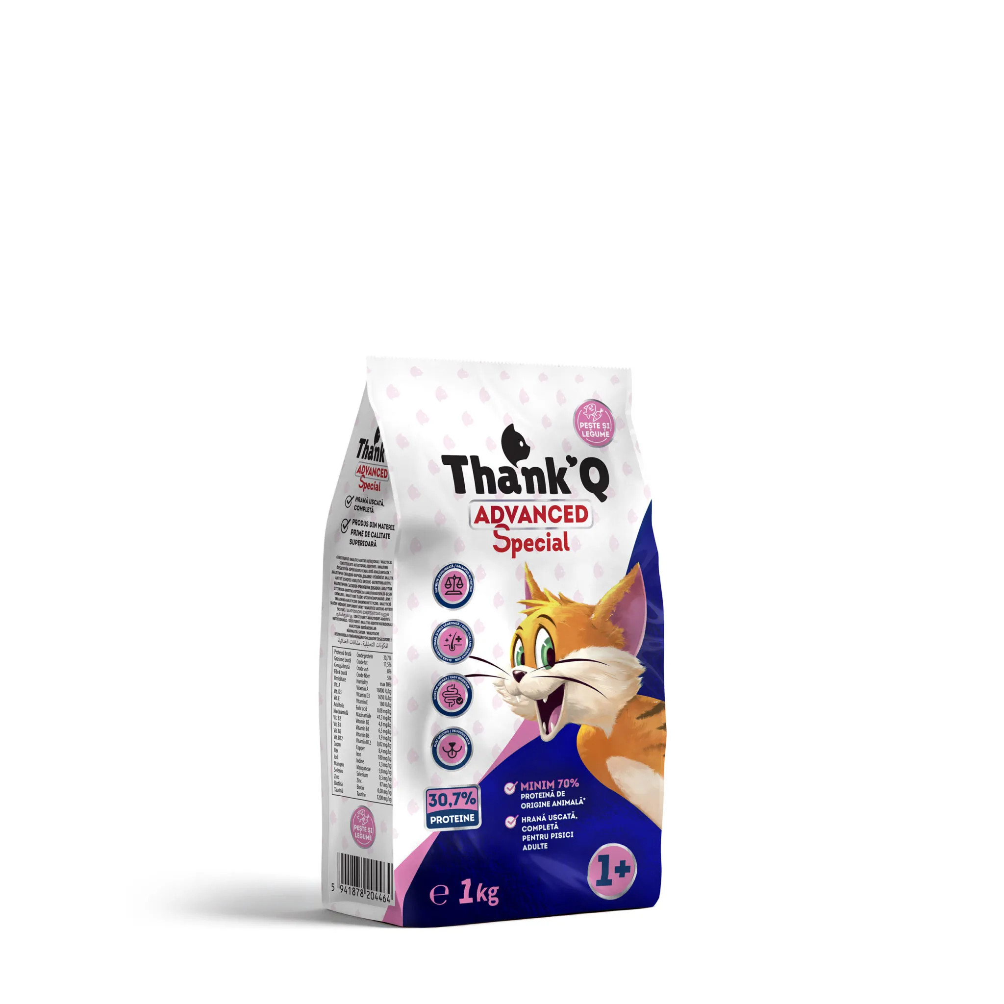 Hrana uscata cu peste pentru pisici adulte, Thankq Advance Special, 1 kg [1]