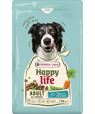 Hrana uscata pentru caini, cu somon, Happy Live, 12.5 kg [1]