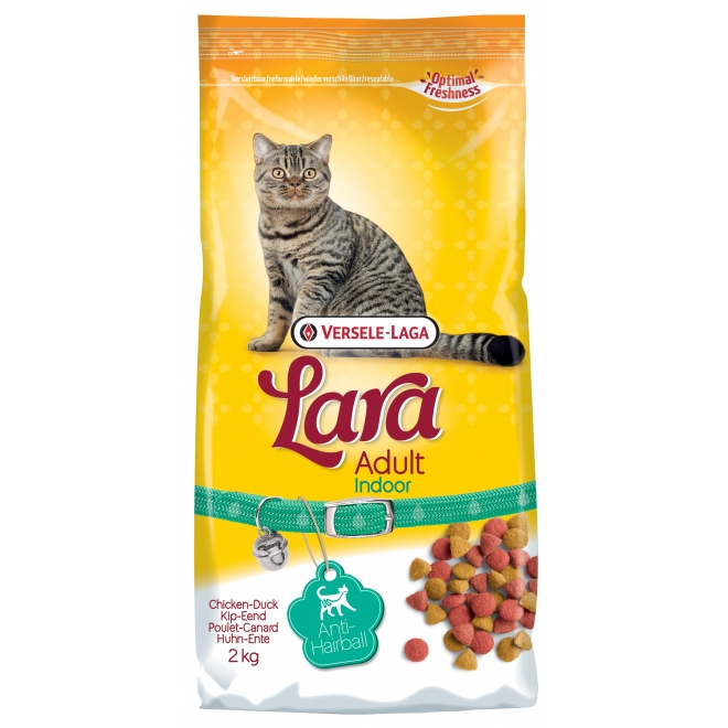 Hrana uscata pisici sedentare, cu pui si rata, Lara Adult Indoor, Versele Laga, 2 kg [1]