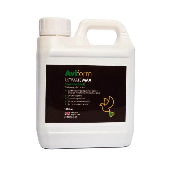 Supliment complet pentru porumbeii de competiție, Aviform Ultimate Max, 1000 ml [1]