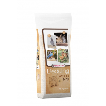 Suplimente pentru pasari exotice - Asternut igienic, talas, Bedding Wood, nr. 6, Versele Laga, 60 l /15 kg