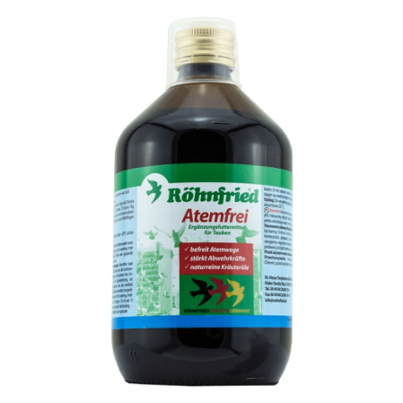 Suplimente pentru porumbei - Atemfrei 500 ml, Rohnfried, supliment porumbei uleiuri vegetale, pentru respiratie