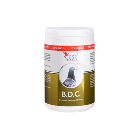 Suplimente pentru porumbei - BDC Cest Pharma 600 gr + 20% gratis, supliment porumbei cu drojdie de bere