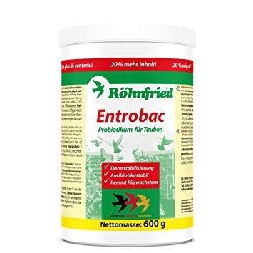 Suplimente pentru porumbei - Entrobac, Rohnfried, 600 gr, supliment porumbei probiotice