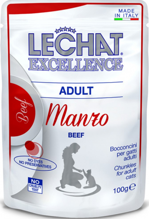 Hrana umeda pentru pisici - Hrana Pisica Adult, Plic Cu Vita, Excellence, 100g x 22 + 2 gratuite