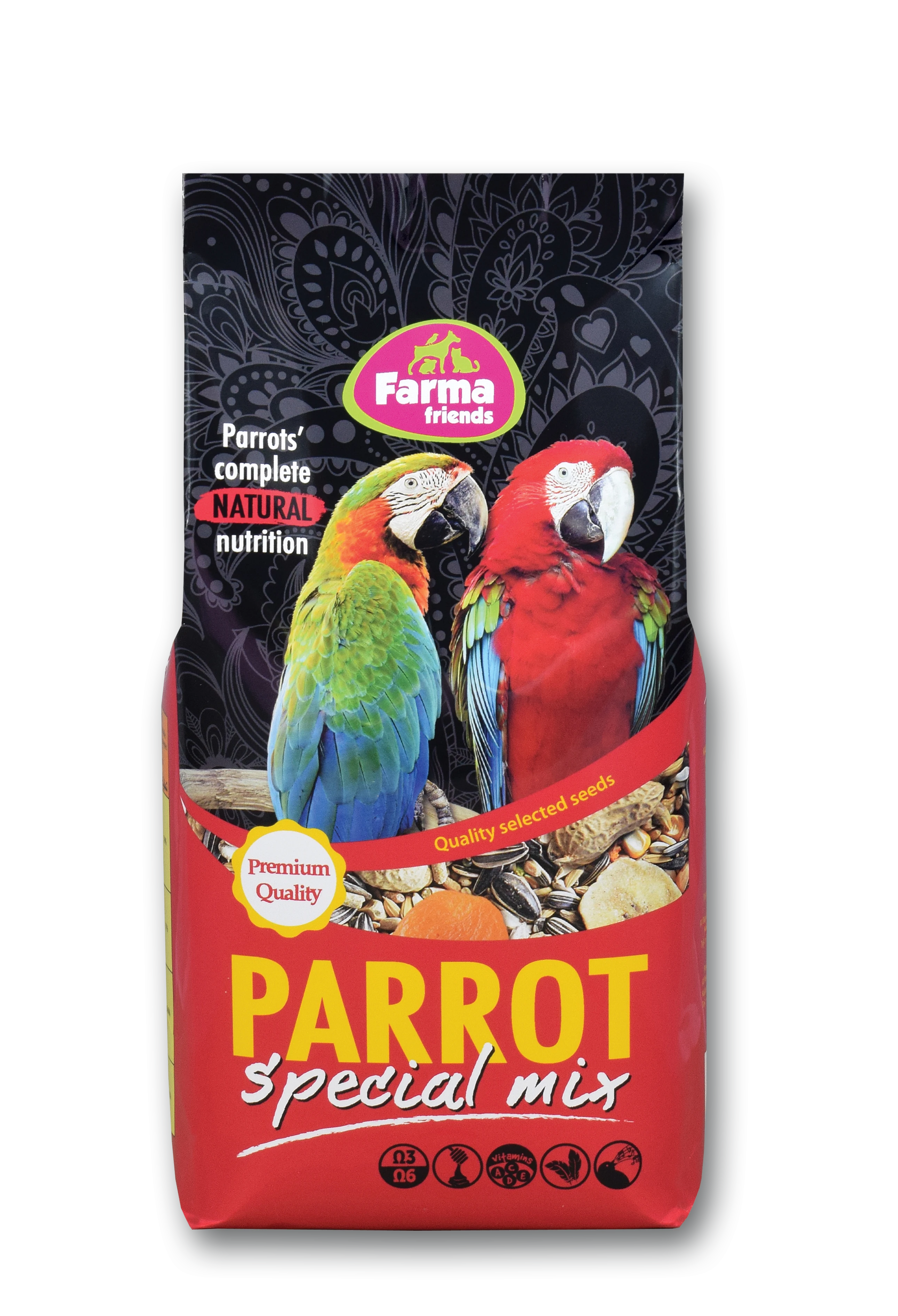 Pasari exotice - Hrana Papagali, Farma Parrot Premium Mix, 15 kg