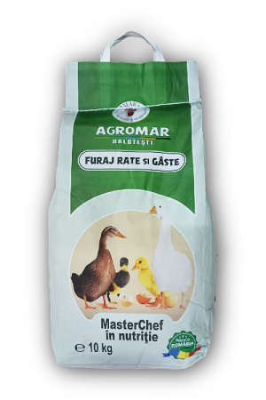 Animale de ferma - Furaj crestere granulat, rate si gaste, Agromar, 10 kg