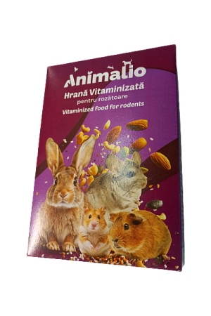 Hrana pentru rozatoare - Hrana cu vitamine pentru rozatoare, Animalio, 400 g