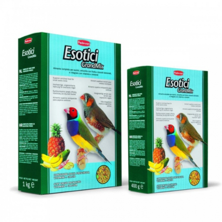 Hrana pentru pasari exotice - Hrana pasari exotice mici, (grand mix) Padovan, 400 gr