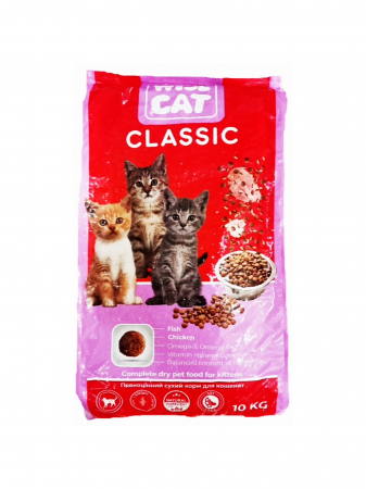 Hrana uscata pentru pisici - Hrana Pisici, Wise Cat Classic, 10 Kg