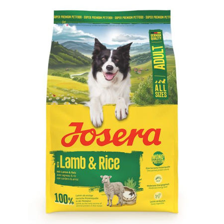 Caini - Hrana uscata caini adulti cu miel si orez, Josera Adult Lamb & Rice, 3 kg