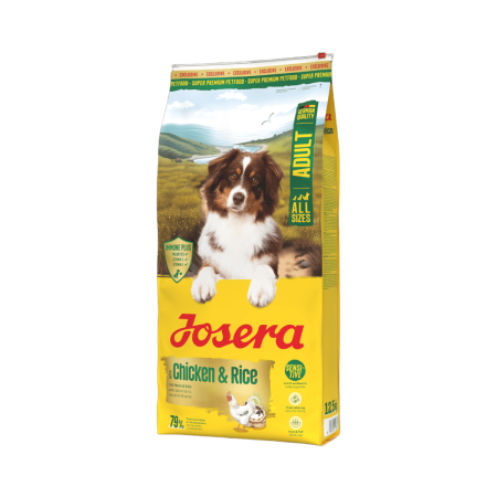Caini - Hrana uscata caini adulti cu pui si orez, Josera Adult, 12.5 kg