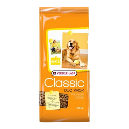 Hrana uscata caini Classic Duo Krok, cu pui si vita, proteina 22%, Versele Laga, 20 kg [1]