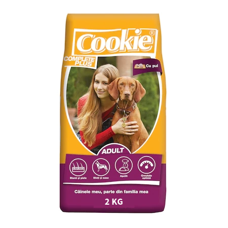 Hrana uscata pentru caini - Hrana Uscata Caini, Cookie Adult, Pui, 2 kg