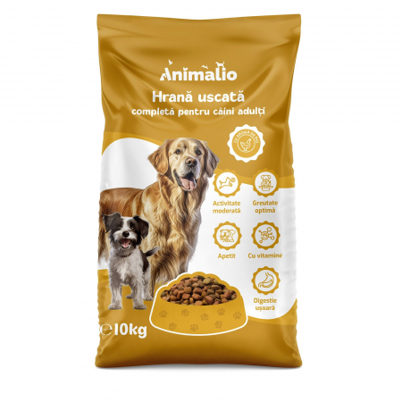 Hrana uscata pentru caini - Hrana Uscata Caini, cu pui, Animalio, 10 kg