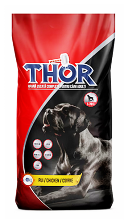 Hrana uscata pentru caini - Hrana uscata pentru caini, cu aroma de pui, Thor, 10kg