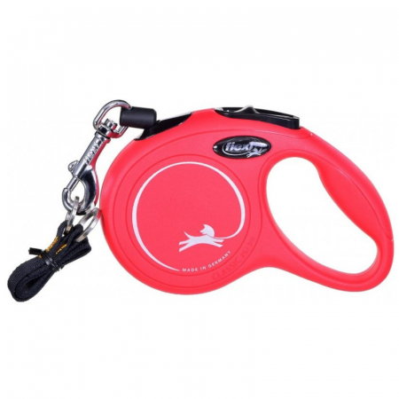 Accesorii pentru pisici - Lesa Retractabila, Pentru Pisici, Flexi New Classic XS,  3 M, Rosie