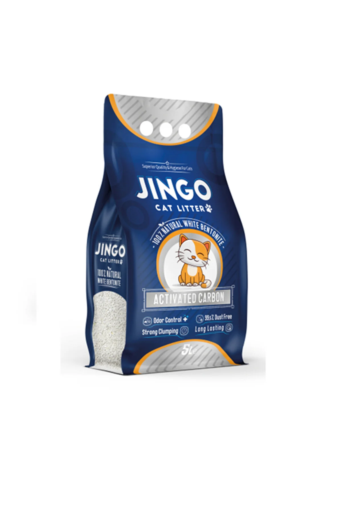 Ingrijire pentru pisici - Nisip Litiera Pisica, Jingo Activ Carbon, 5l