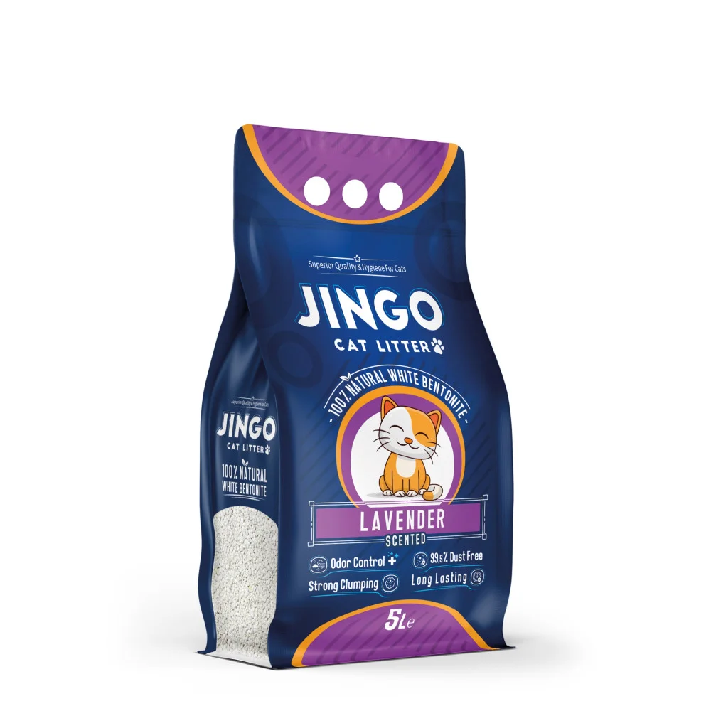 Ingrijire pentru pisici - Nisip Litiera Pisica, Jingo Lavanda, 5l